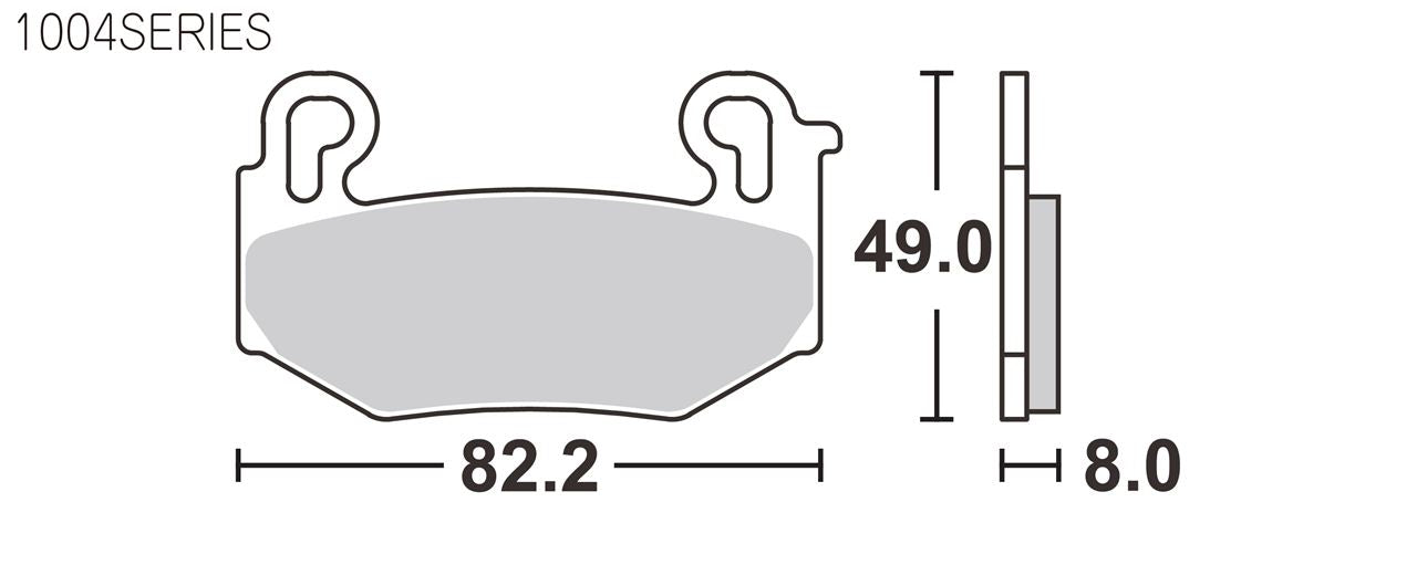 SBS Brake Pads 1004 Series HS (Street Excel Front) 1 Set for BMW R1300GS/Adventure