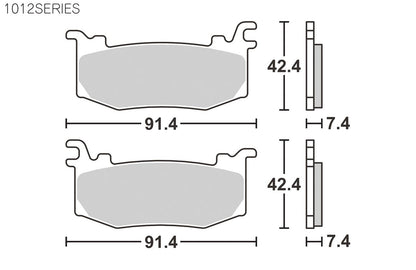 SBS Brake Pads 1012 Series HS (Street Excel Front) 1 Set for Ducati Panigale Super Duke