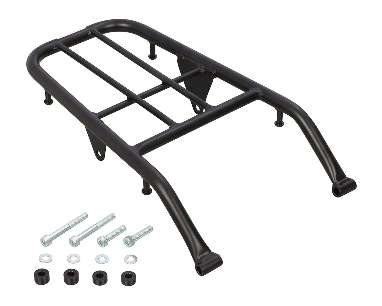 Rear carrier, black, 1 pc, Rally