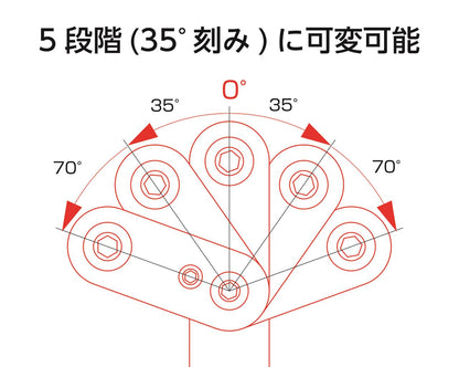 マルチパーパスバー ブラック 可変タイプ XSR125