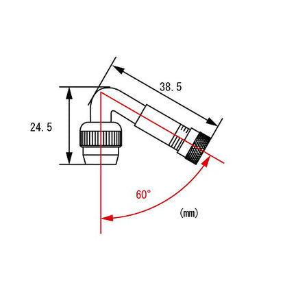 エクステンションエアーバルブ 60°