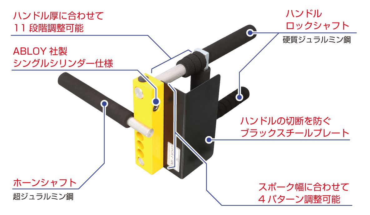 ステアリングロック KML-LIGHT レクサス ランドクルーザー