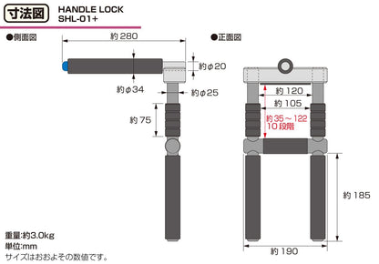 Handle Lock SHL-01+ 1 pc.