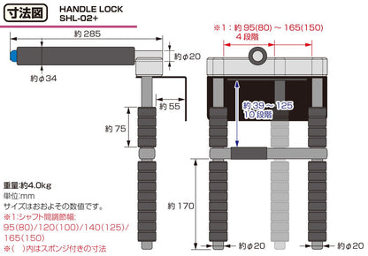 Handle Lock SHL-02+ 1 pc.