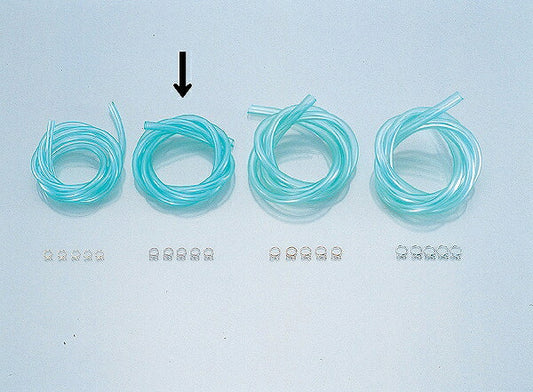 スーパーフュエルホースセット グリーン (内径φ4 X クリップφ7 X 1m)