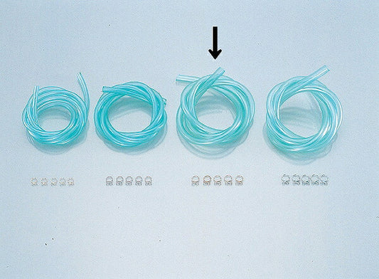 スーパーフュエルホースセット グリーン (内径φ5 X クリップφ8 X 1m)