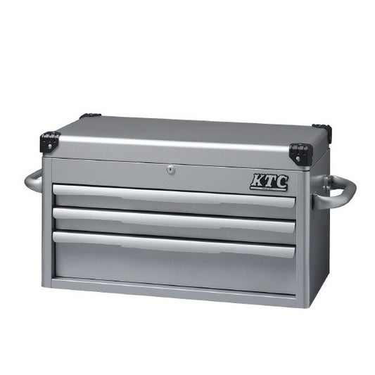 トップ チェスト (3段3引出) シルバー