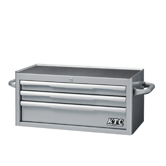 フラットトップチェスト (3段3引出し) シルバー