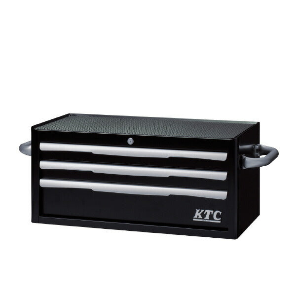 フラットトップチェスト (3段3引出し) ブラック