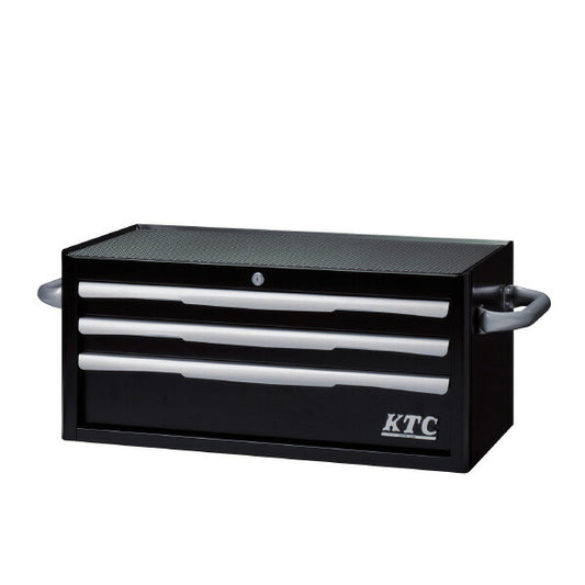 フラットトップチェスト (3段3引出し) ブラック