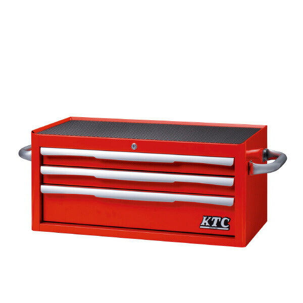 フラットトップチェスト (3段3引出し) レッド