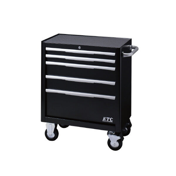 ローラーキャビネット (5段5引出) ブラック