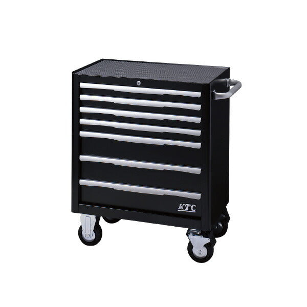 ローラーキャビネット (7段7引出) ブラック