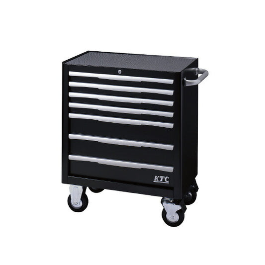 ローラーキャビネット (7段7引出) ブラック