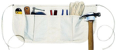 キャンバス腰袋 ハンマーホルダー付き フリーサイズ