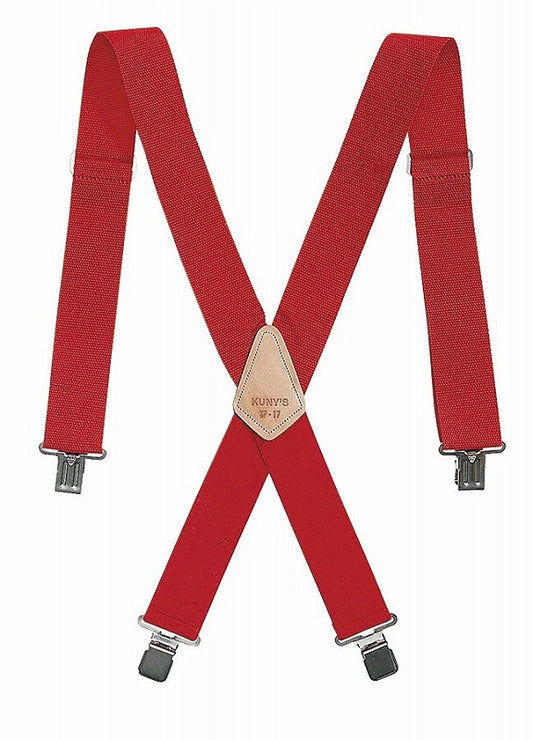 サスペンダー レッド