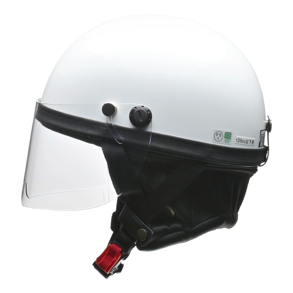 HARVE(ハービー) HS-2 ハーフ ヘルメット ホワイト フリーサイズ(57～60cm未満)
