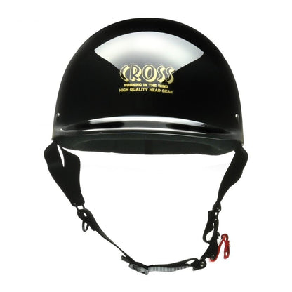 CROSS(クロス) CR-680 ハーフ ヘルメット ブラック フリーサイズ(57～60cm未満)