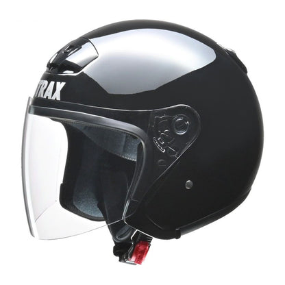 STRAX(ストラックス) SJ-4 ジェット ヘルメット ブラック ビッグ(63～64cm未満)