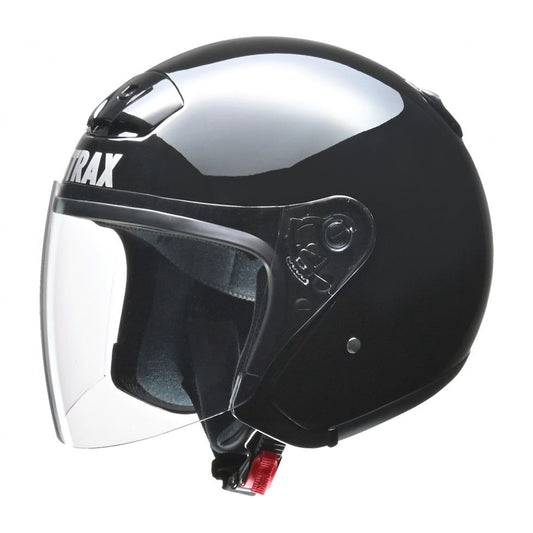 STRAX SJ-4 Jet Helmet Black Big (Under 63-64cm)
