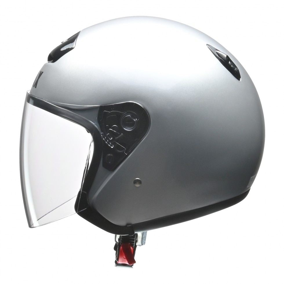 STRAX(ストラックス) SJ-4 ジェット ヘルメット シルバー ビッグ(63～64cm未満)