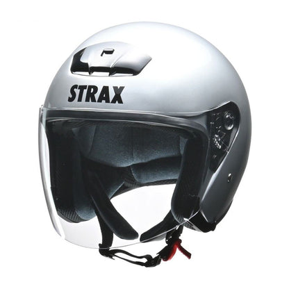 STRAX(ストラックス) SJ-4 ジェット ヘルメット シルバー ビッグ(63～64cm未満)