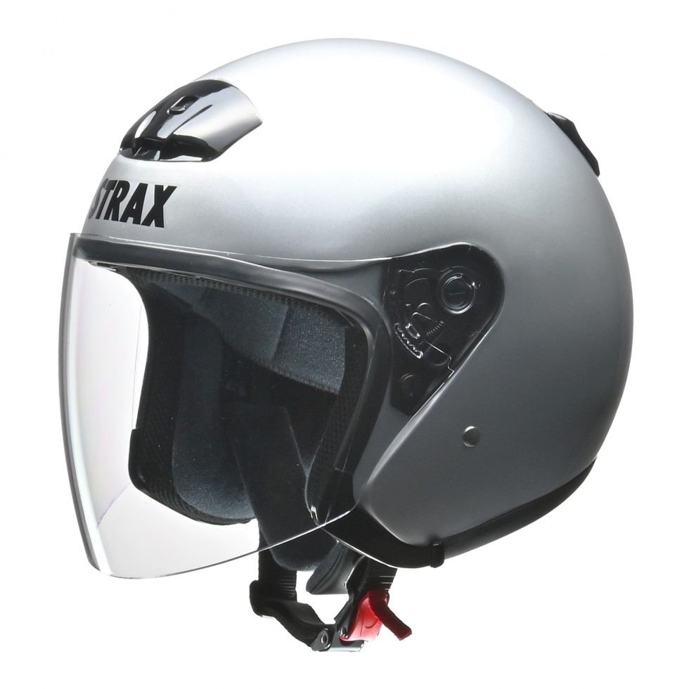 STRAX(ストラックス) SJ-4 ジェット ヘルメット シルバー ビッグ(63～64cm未満)