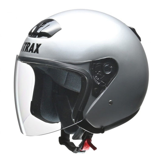 STRAX SJ-4 Jet Helmet Silver Big (under 63-64cm)