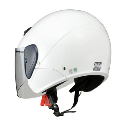 SERIO(セリオ) RE-35 セミジェット ヘルメット ホワイト フリーサイズ(57～60cm未満)