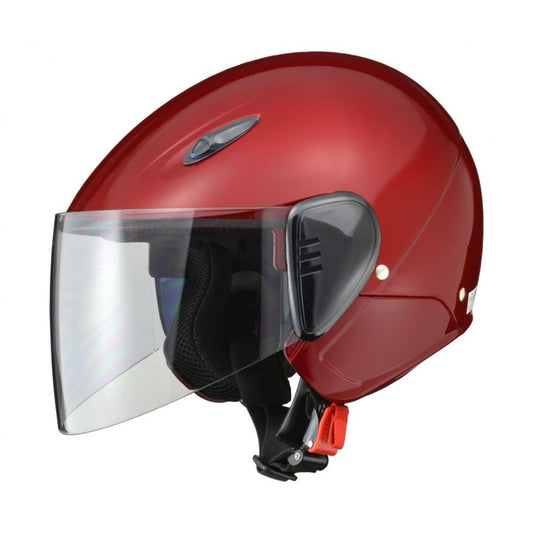 SERIO RE-35 Semi-Jet Helmet Candy Red Free Size (under 57-60cm)