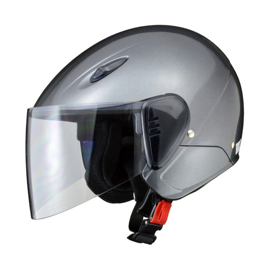 SERIO RE-35 Semi-Jet Helmet Gun Metallic Free Size (Under 57-60cm)