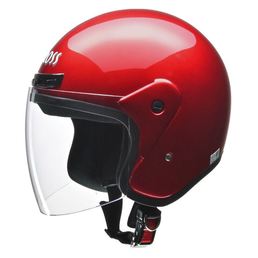 CROSS CR-720 Jet Helmet Candy Red Free Size (less than 57-60cm)
