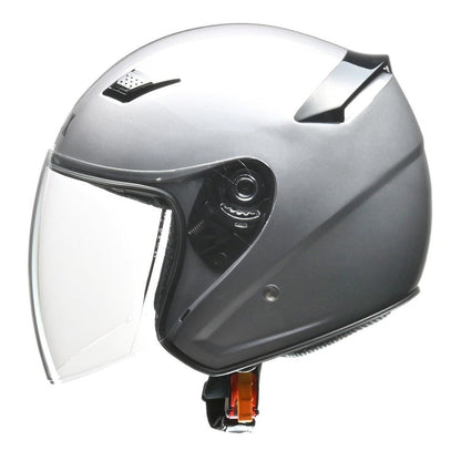 STRAX SJ-8 Jet Helmet Silver
