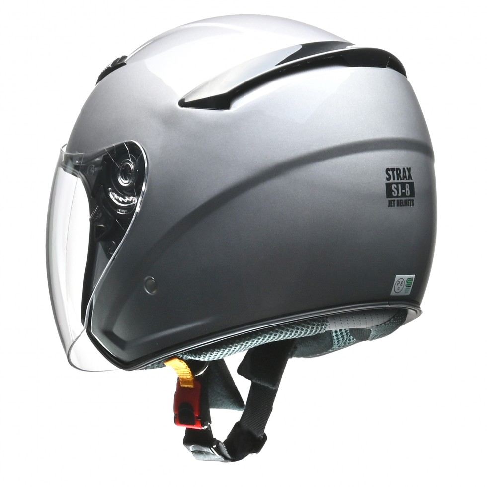 STRAX SJ-8 Jet Helmet Silver