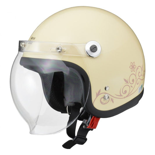 Street Alice QP-2 Jet Helmet Ivory Women's Free Size (55-57cm未満)