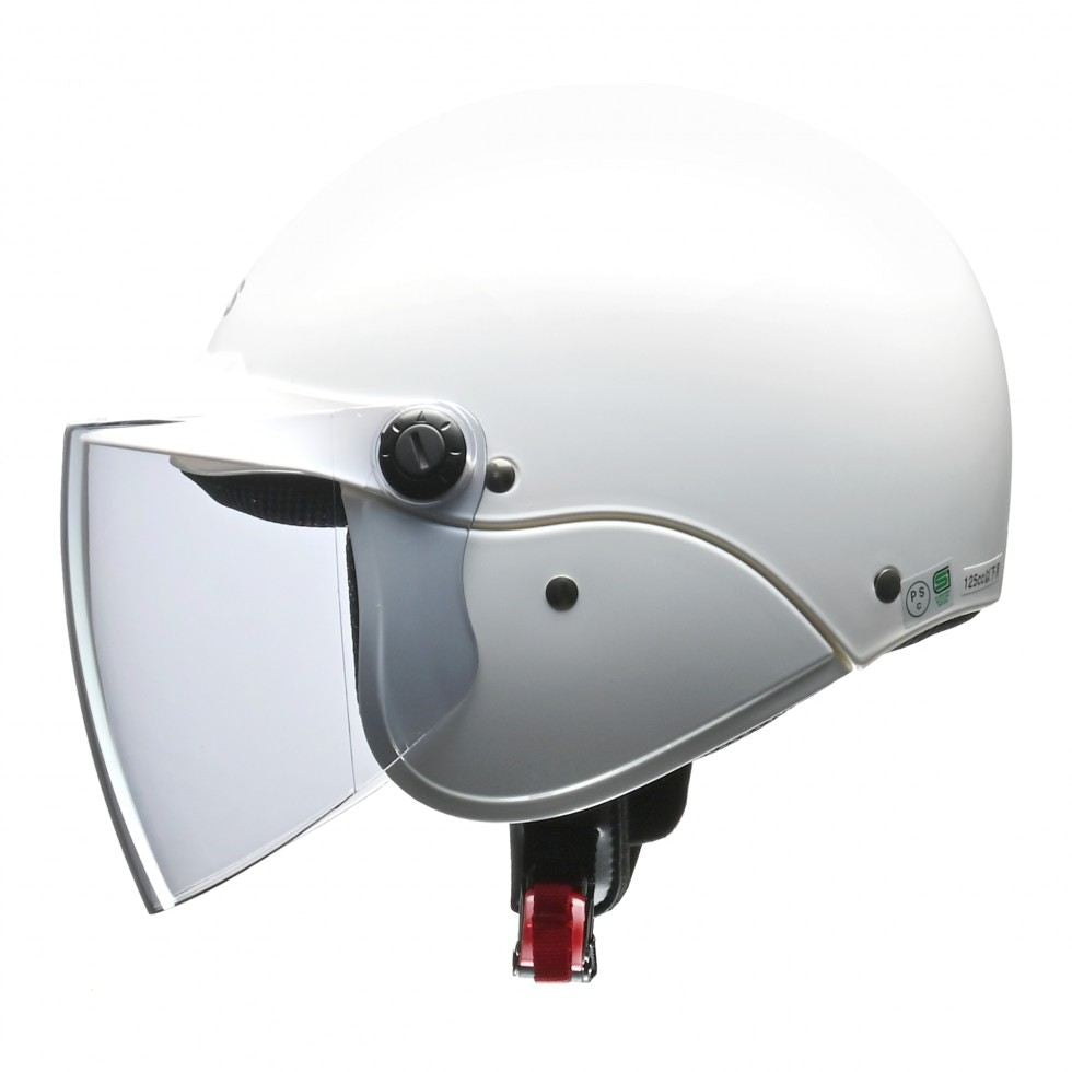 apiss(アピス) AP-603 セミジェット ヘルメット ホワイト フリーサイズ(57～60cm未満)