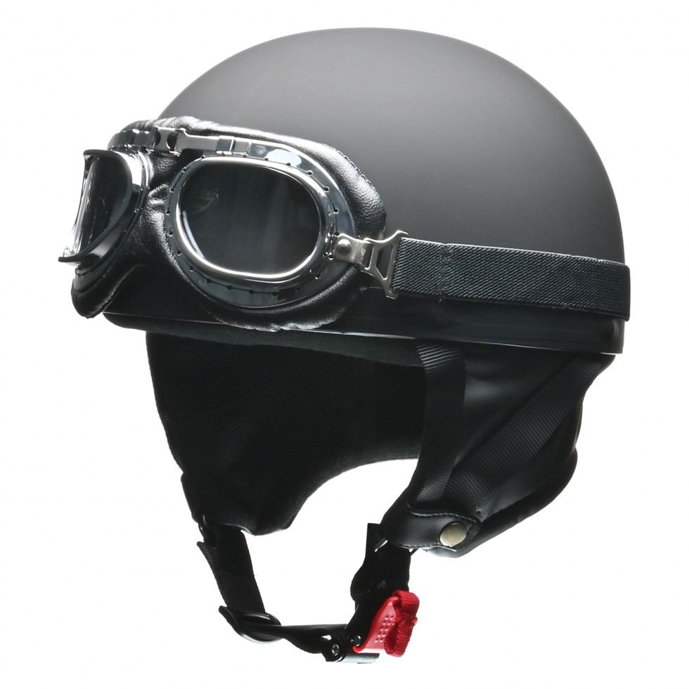 CROSS(クロス) CR-751 ハーフ ヘルメット マットブラック LL(61～62cm未満)