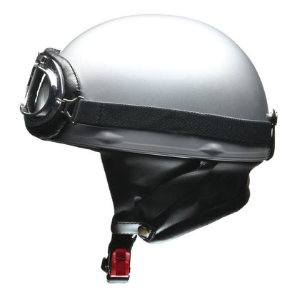 CROSS(クロス) CR-750 ハーフ ヘルメット シルバー フリーサイズ(57～60cm未満)