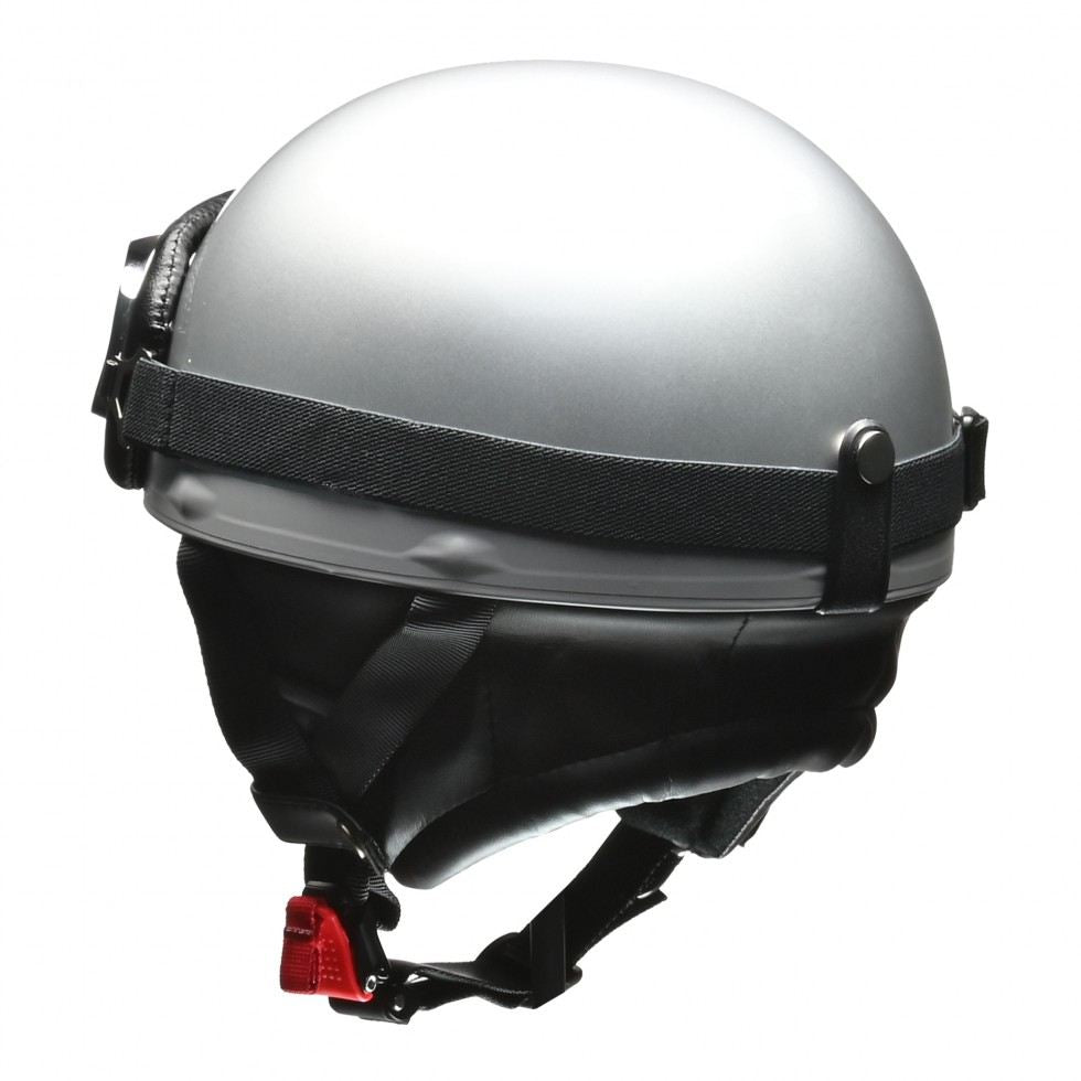 CROSS(クロス) CR-750 ハーフ ヘルメット シルバー フリーサイズ(57～60cm未満)
