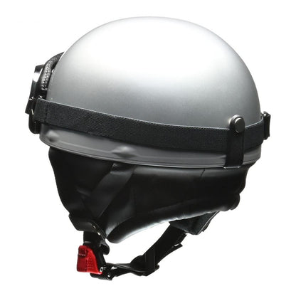 CROSS(クロス) CR-750 ハーフ ヘルメット シルバー フリーサイズ(57～60cm未満)