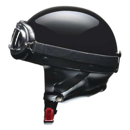 CROSS(クロス) CR-750 ハーフ ヘルメット ブラックメタリック フリーサイズ(57～60cm未満)