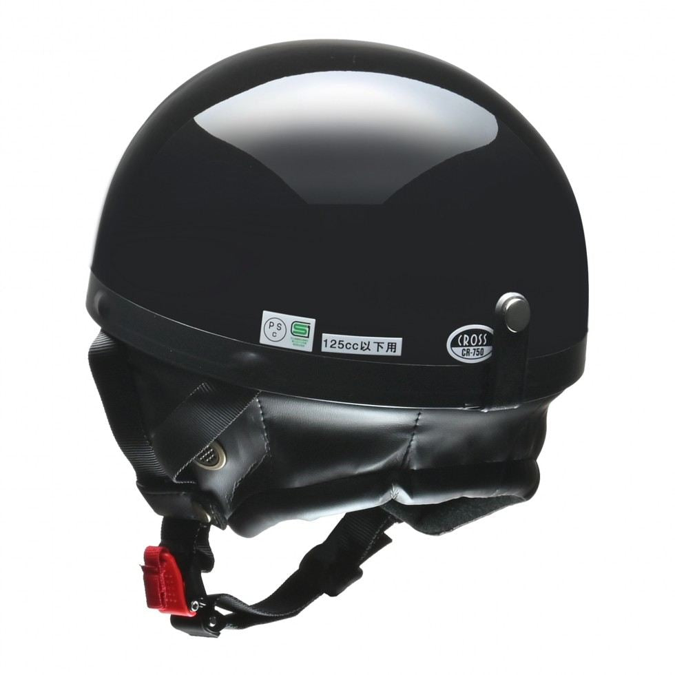 CROSS(クロス) CR-750 ハーフ ヘルメット ブラックメタリック フリーサイズ(57～60cm未満)