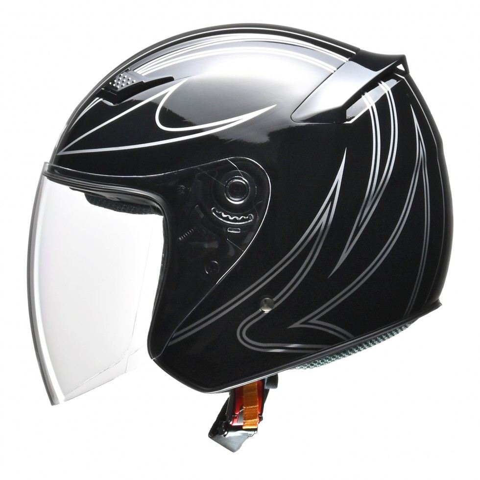 STRAX(ストラックス) SJ-9 ジェット ヘルメット ブラック – バイクマン