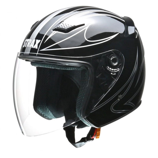 STRAX SJ-9 Jet Helmet Black