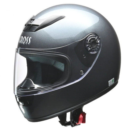 CROSS CR-715 Full Face Helmet Gun Metallic Free Size (Under 57-60cm)