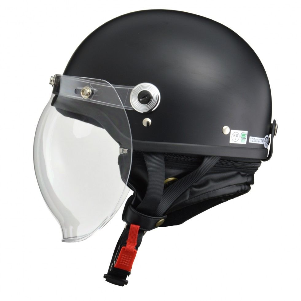 CROSS(クロス) CR-760 ハーフ ヘルメット ハーフマットブラック フリーサイズ(57～60cm未満)