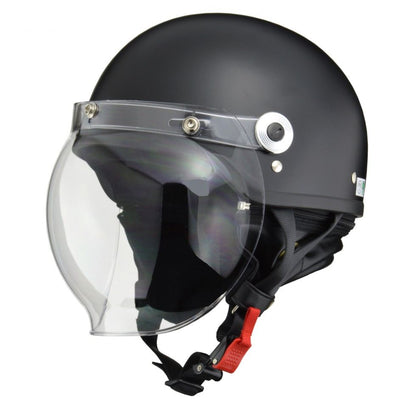 CROSS(クロス) CR-760 ハーフ ヘルメット ハーフマットブラック フリーサイズ(57～60cm未満)