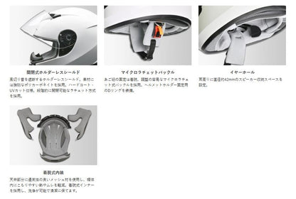 STRAX(ストラックス) SF-12 フルフェイス ヘルメット マットブラック