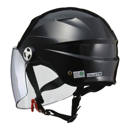 SERIO RE-40 Half Helmet Black Free Size (57-60cm)