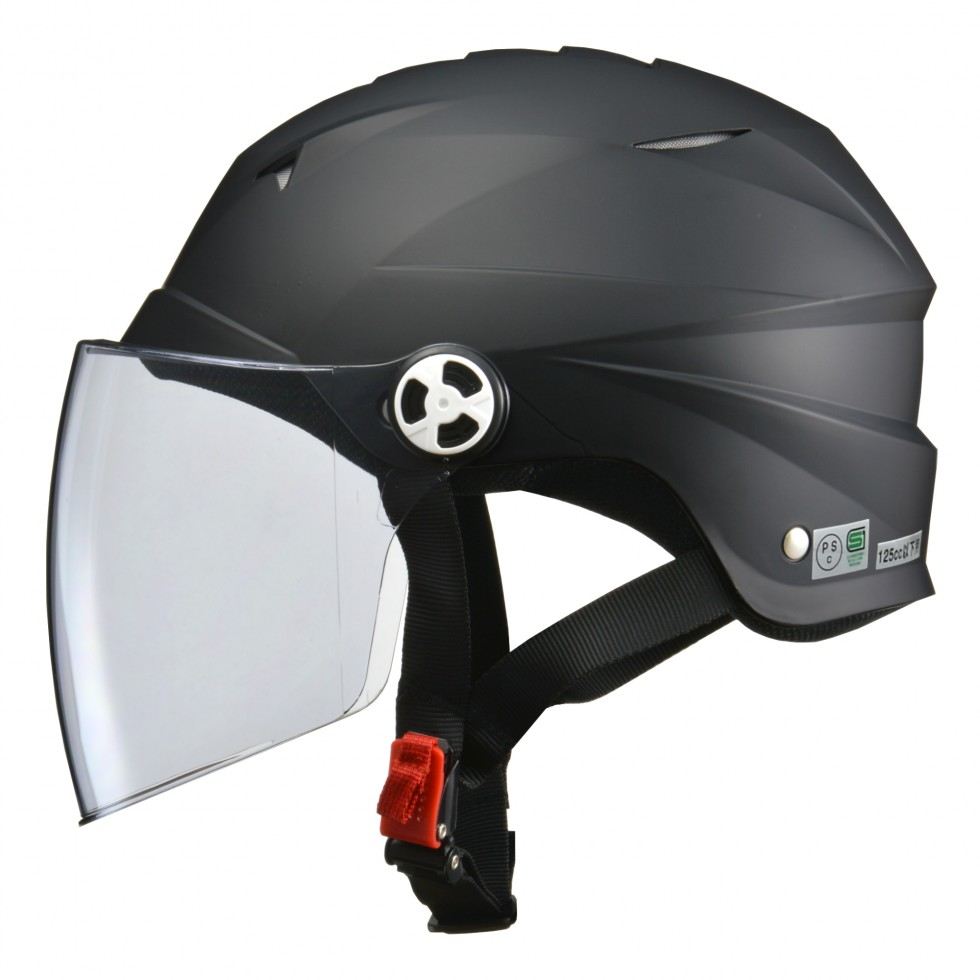 SERIO RE-41 Half Helmet Matte Black LL (61-62cm未満)